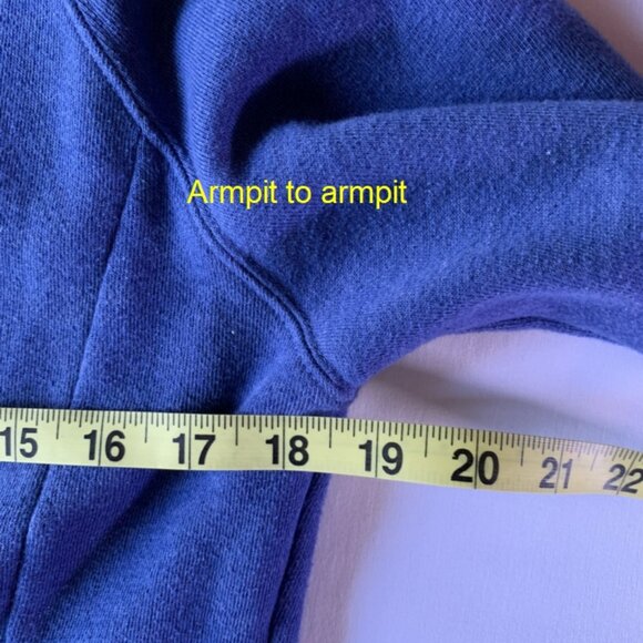 Tuff Athletics Zip-Up Blue Hoodie Size SMALL - Picture 6 of 10
